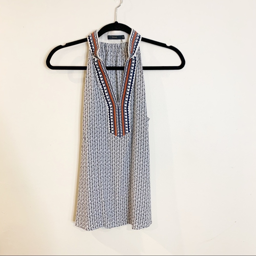 THML - Halter Style Printed Top - Medium